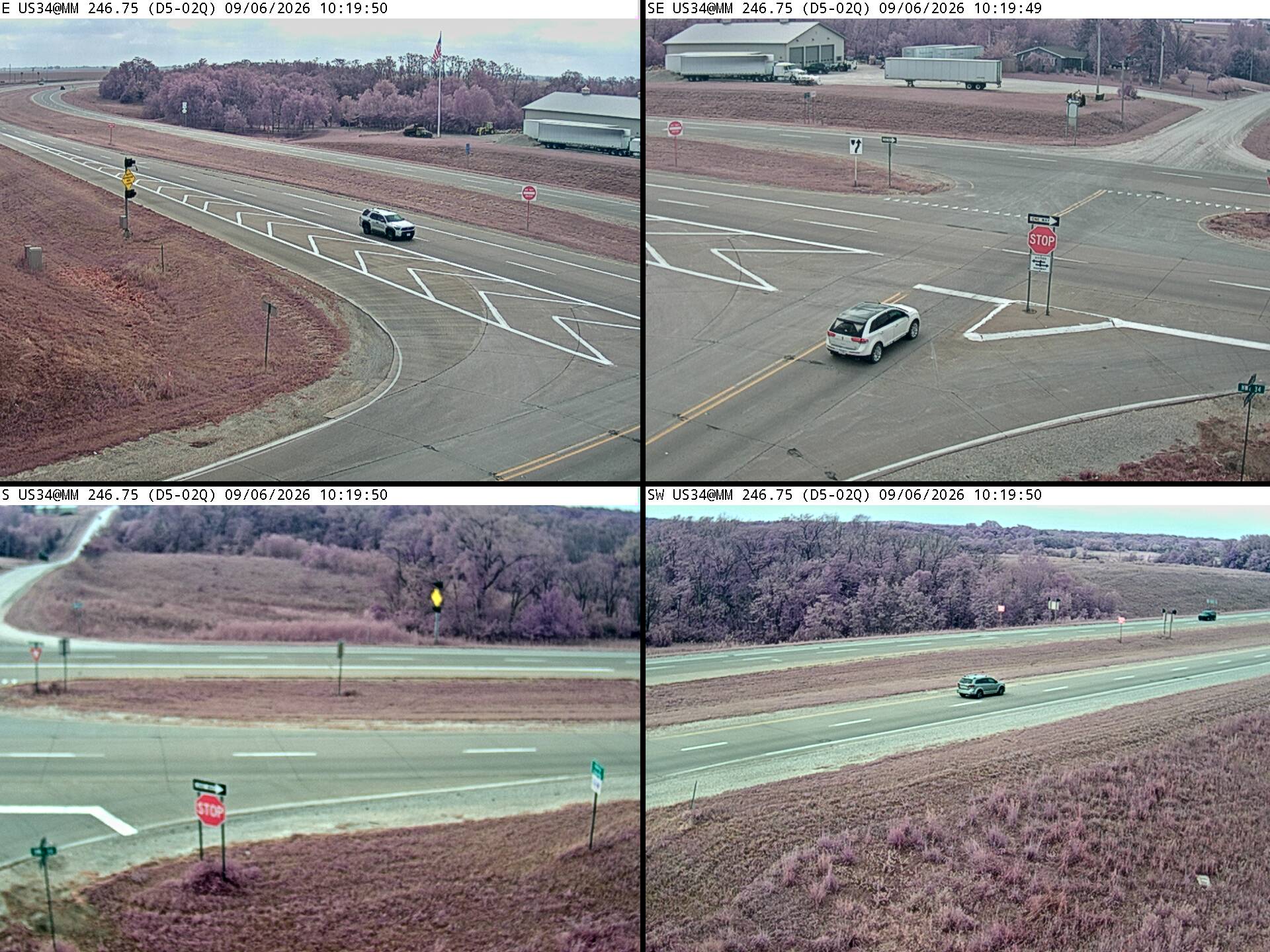 US 34 @ MM 246.75 near New London ICWS QUAD (02Q) live camera view