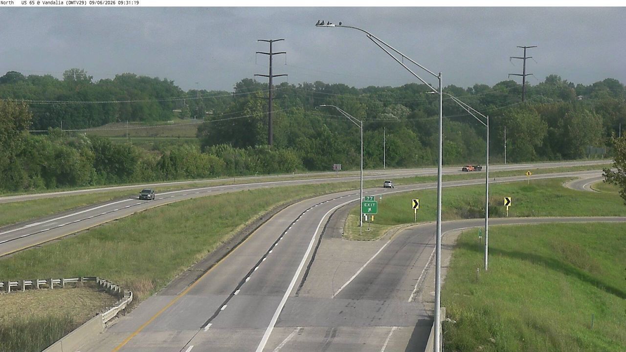 US 65 @ MM 76.1 (Vandalia Rd) live camera view