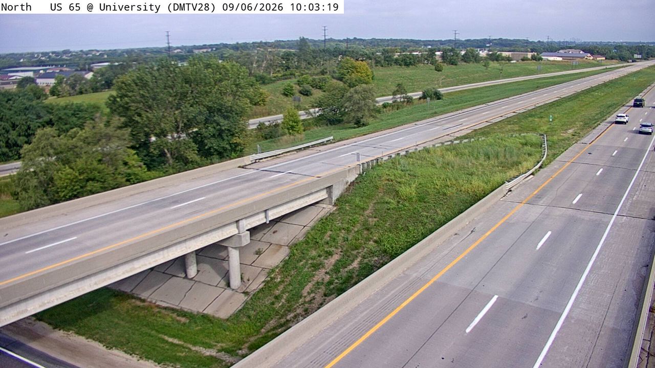 US 65 @ MM 78.2 (University Ave) live camera view