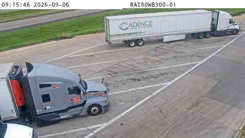 Rest Area: I-80 WB MM 300 near Davenport live camera view