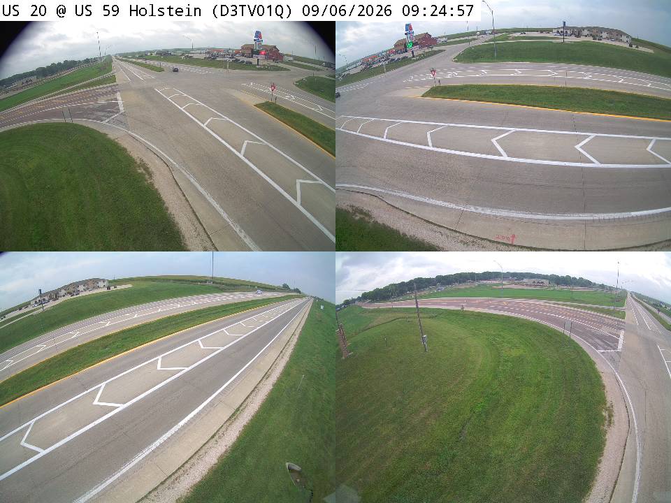 US 20 @ US 59 Holstein - Quad (D3TV01Q) live camera view