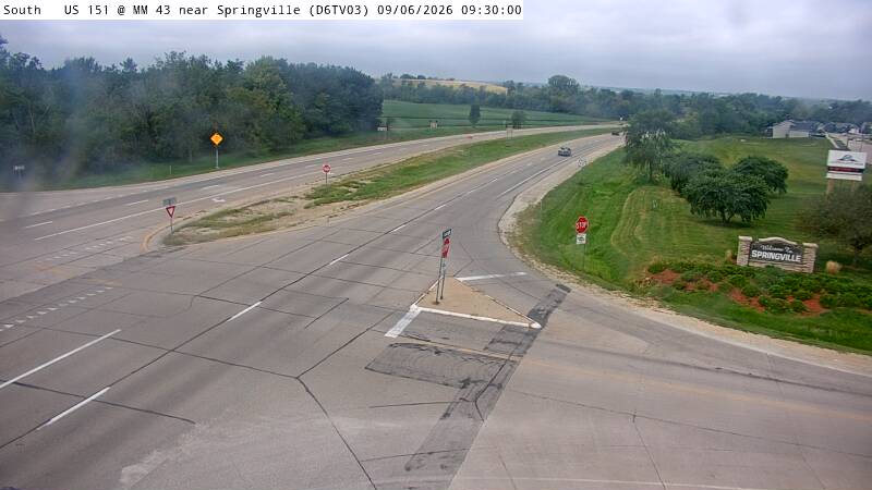 US 151 @ MM 43.5 near Springville W ICWS (03) live camera view
