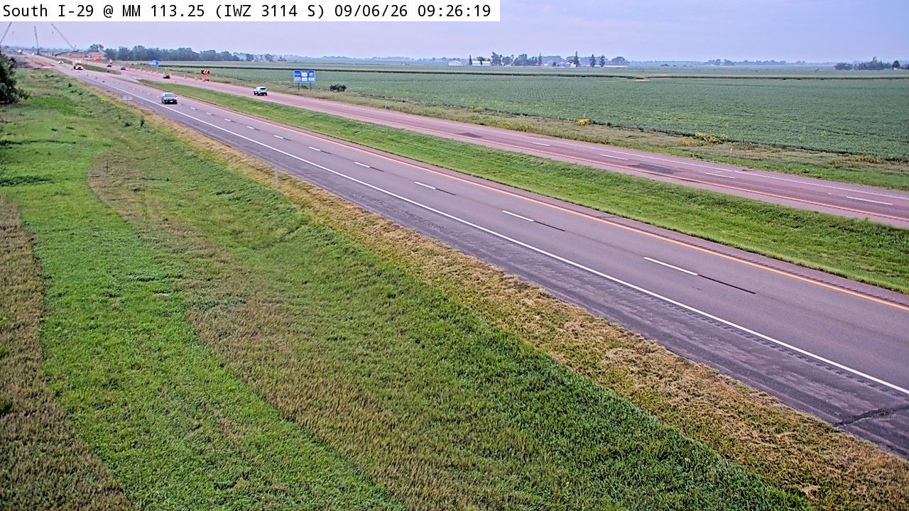 I-29 @ MM 113.2 (IWZ 3114S) live camera view