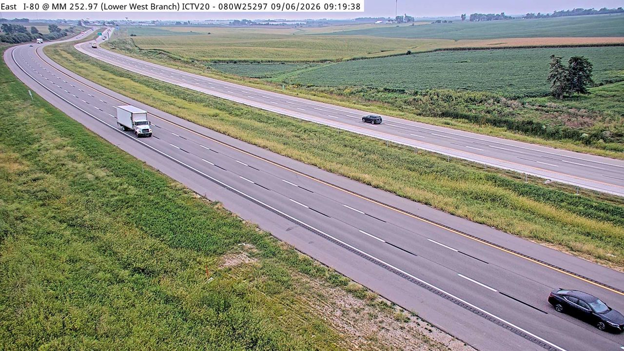 I-80 @ MM 252.9 (Lower West Branch Road) live camera view