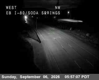 Hwy 80 at Soda Springs EB live camera view