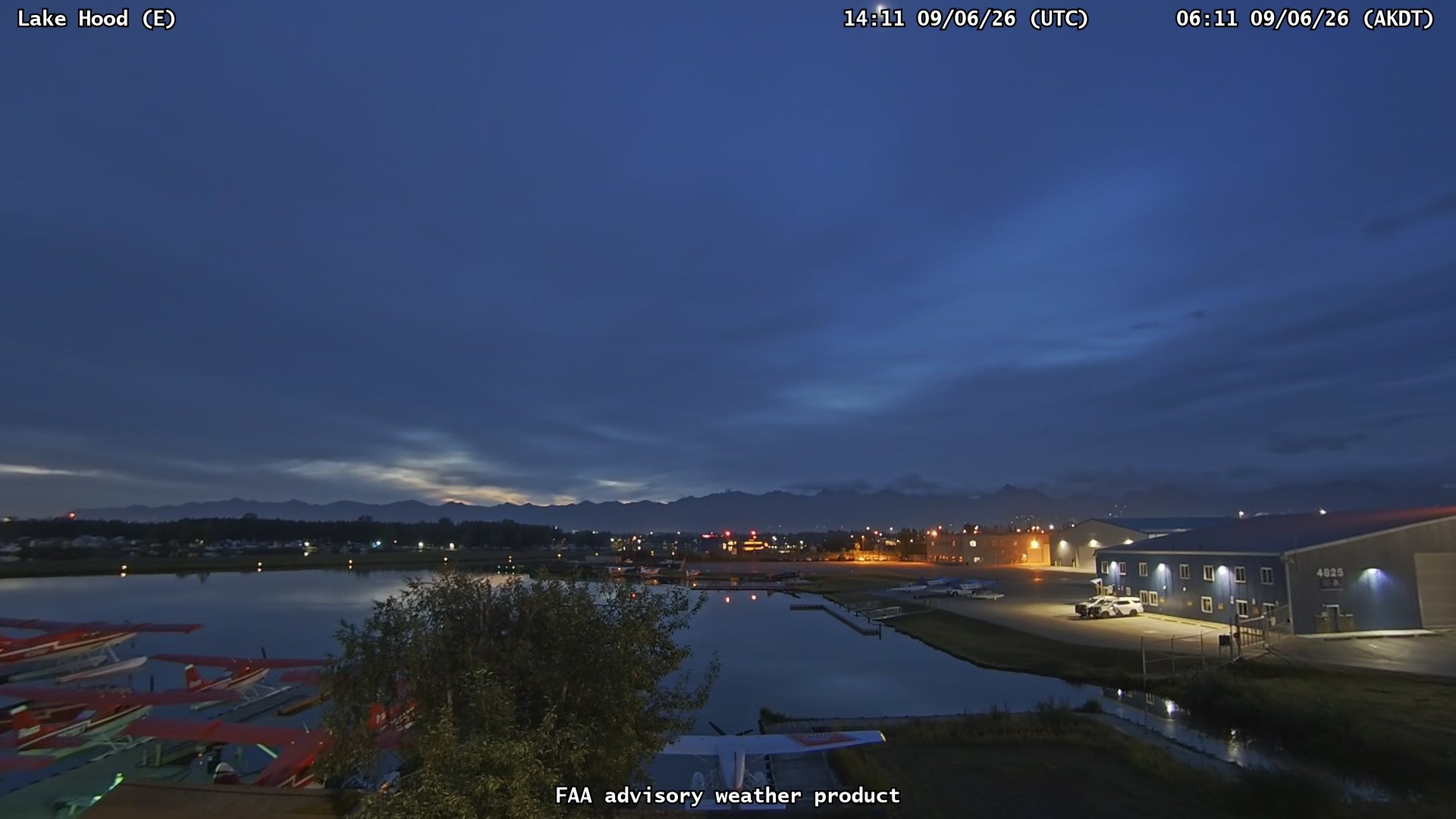 Lake Hood — East live camera view