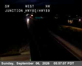Hwy 80 at Hwy 89 live camera view