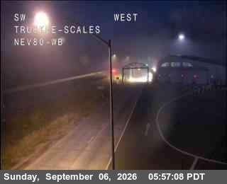 Hwy 80 at Truckee Scales live camera view
