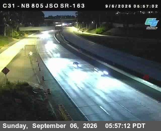 (C031) I-805 : Just South Of SR-163 live camera view