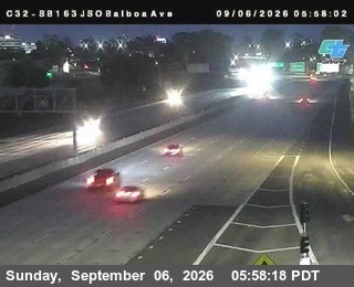 (C032) SR-163 : Just South Of Balboa Avenue live camera view