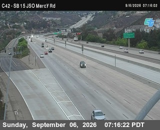 (C042) I-15 : Just South Of Mercy Road live camera view
