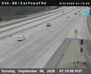 (C 043) I-15 : Just South Of Poway Road live camera view