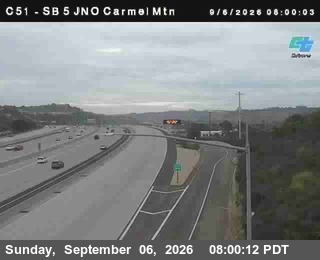 (C 051) I-5 : Carmel Mountain Road_T live camera view