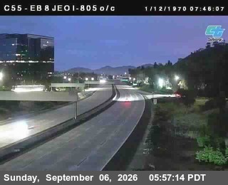 (C 055) I-8 : Just East Of I-805 live camera view