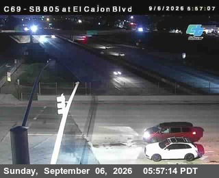 (C069) I-805 : El Cajon Boulevard (On Ramp) live camera view