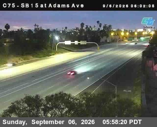 (C 075) I-15 : Adams Avenue live camera view