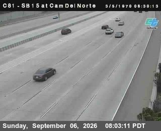 (C081) I-15 : Camino Del Norte live camera view