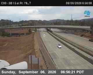 (C090) I-15 : Just South of SR-78 live camera view