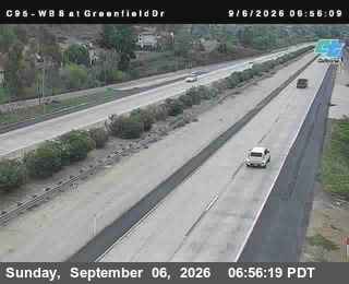 (C095) I-8 : Greenfield Street live camera view