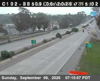 (C 102) I-5 : Oceanside Boulevard live camera view
