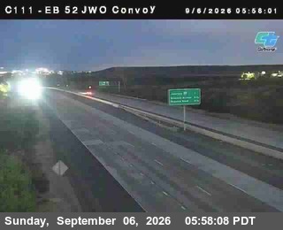 (C111) EB 52 : Just West of Convoy St live camera view