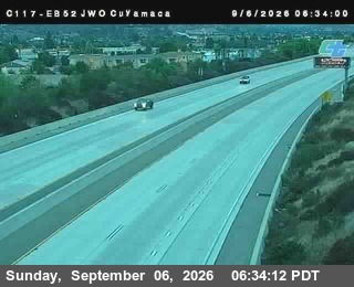 (C117) SR-52 : Just West Of Cuyamaca Street live camera view