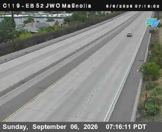 (C 119) SR-52 : Just West of Magnolia Street live camera view
