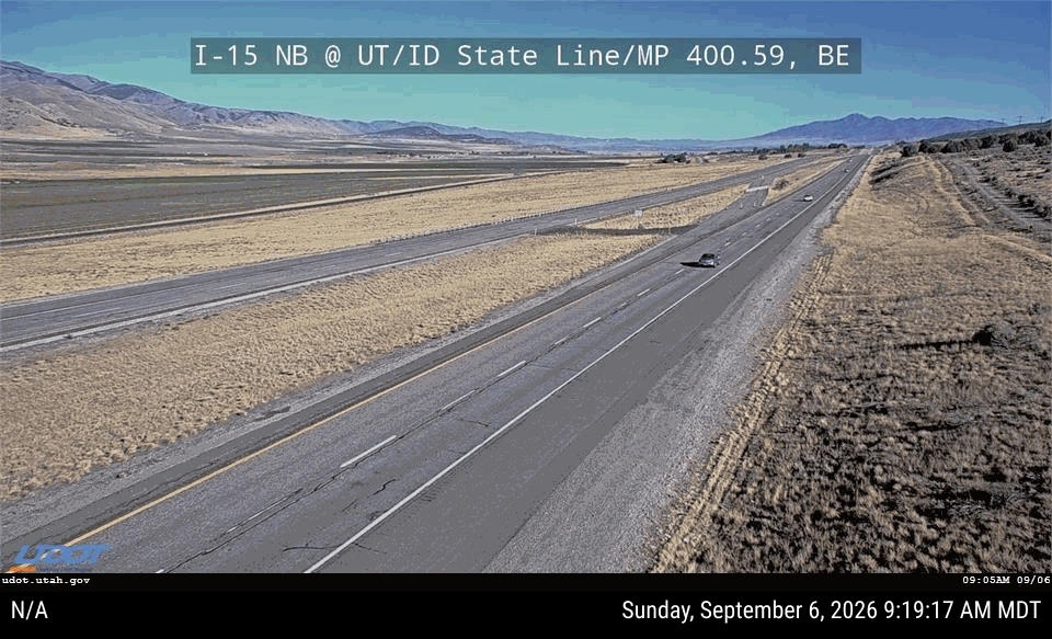 I-15 UT/ID State Line UT live camera view