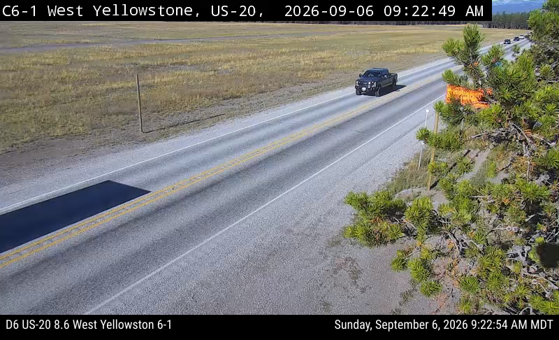 US-20 8.6 West Yellowstone live camera view