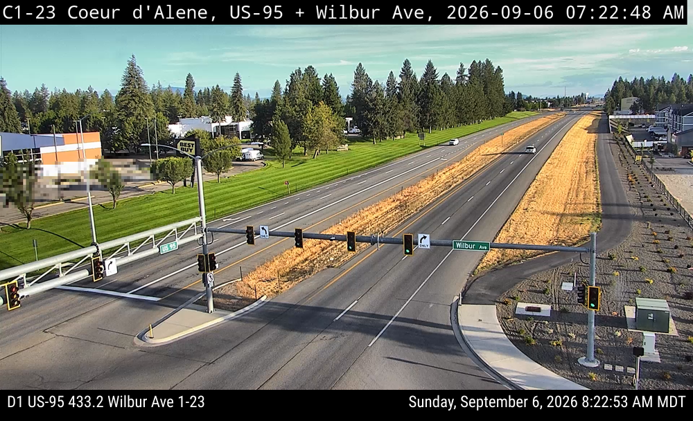 US-95 Wilbur live camera view