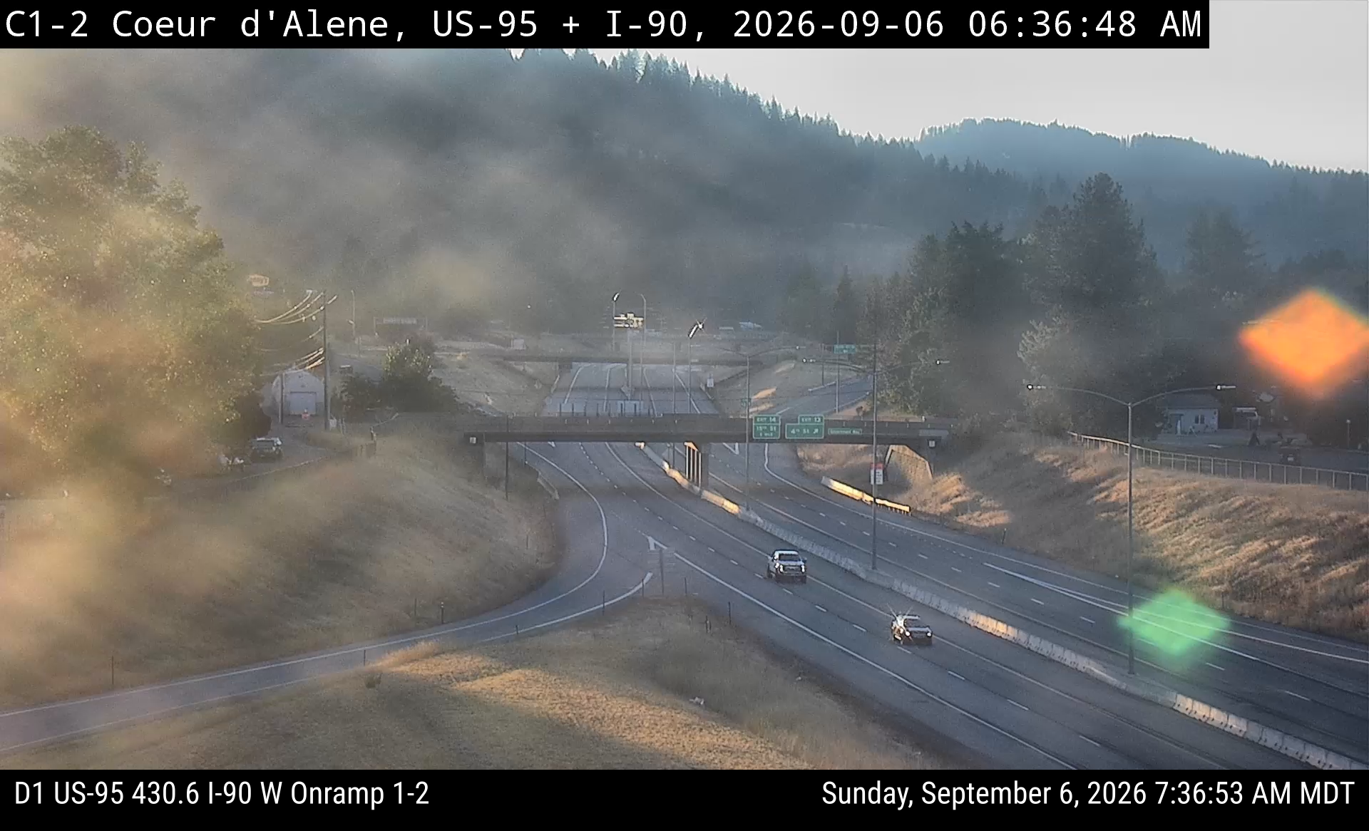 US-95 I-90 live camera view