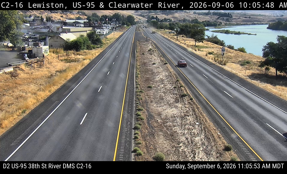 US-95 38th Clearwater River Lewiston live camera view