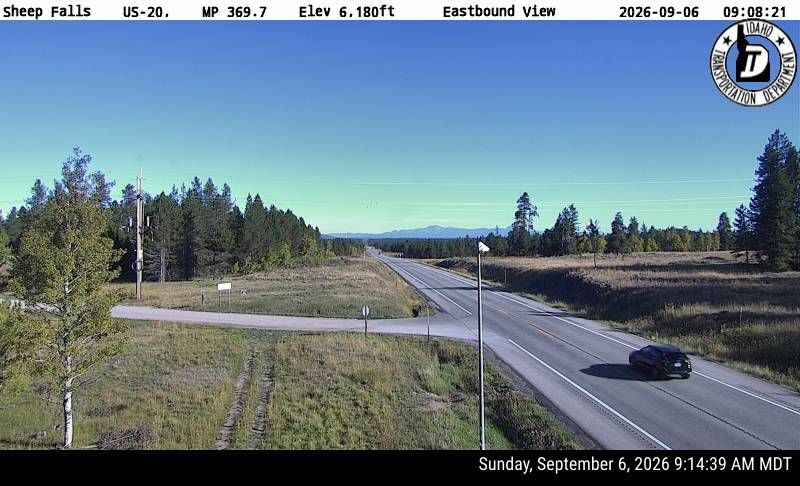 US-20 Sheep Falls live camera view