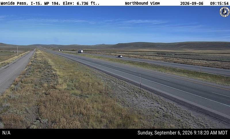 I-15 Monida live camera view
