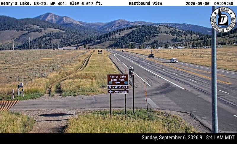 US-20 Henrys Lake live camera view