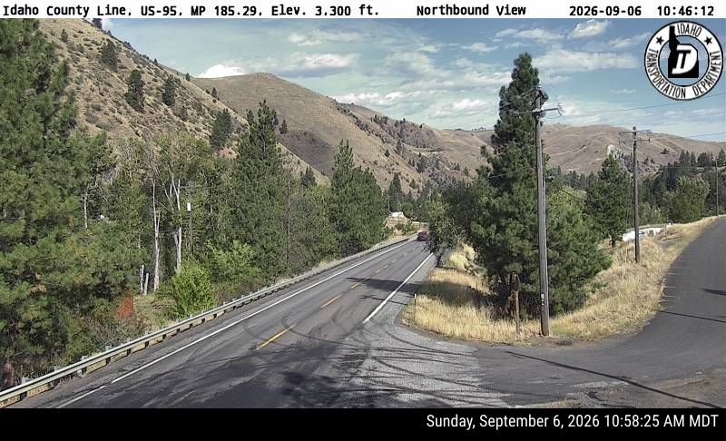 US-95 Idaho County Line live camera view