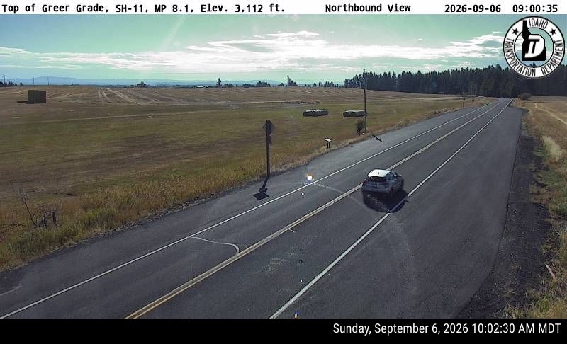 SH-11 Top of Greer Grade live camera view