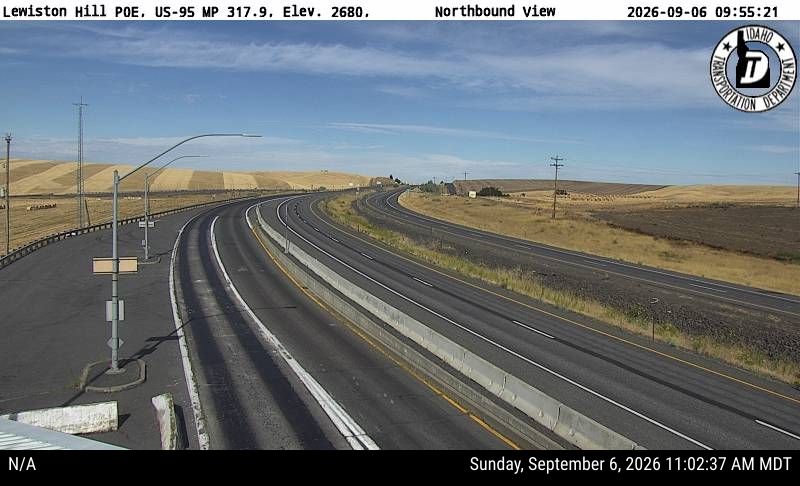 US-95 Lewiston Hill live camera view
