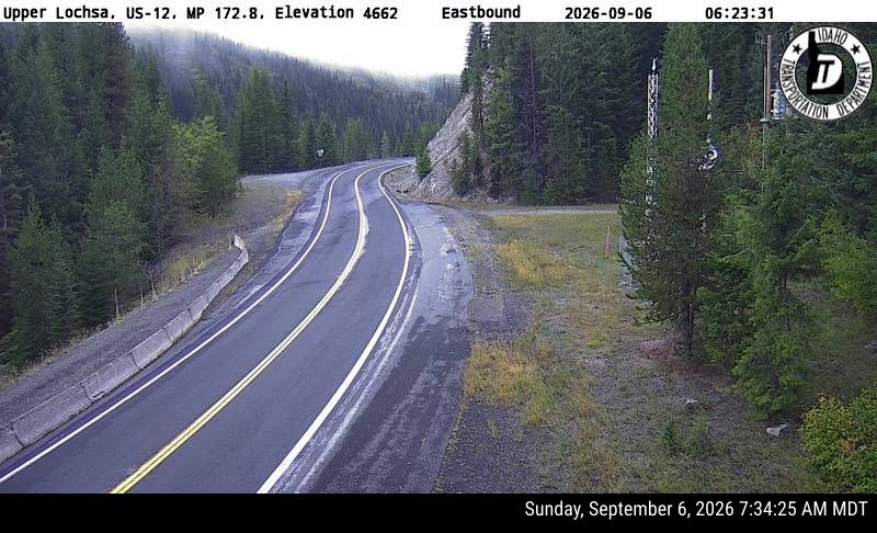 US-12 Upper Lochsa live camera view