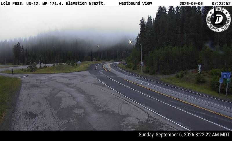 US-12 Lolo Pass live camera view