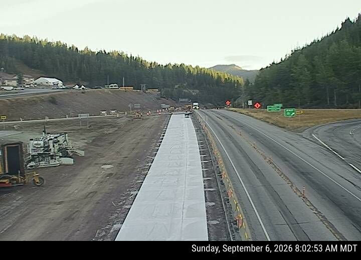 I-90 Lookout Pass MT live camera view