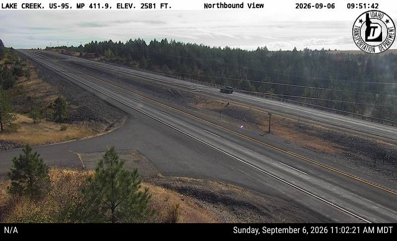 US-95 Lake Creek live camera view