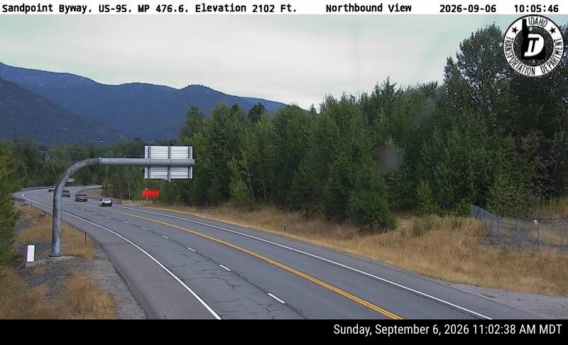 US-95 Sandpoint live camera view