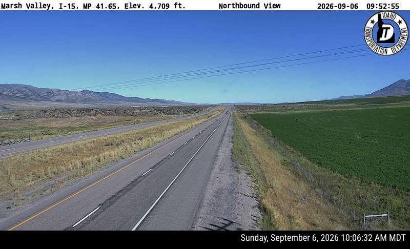 I-15 Marsh Valley live camera view