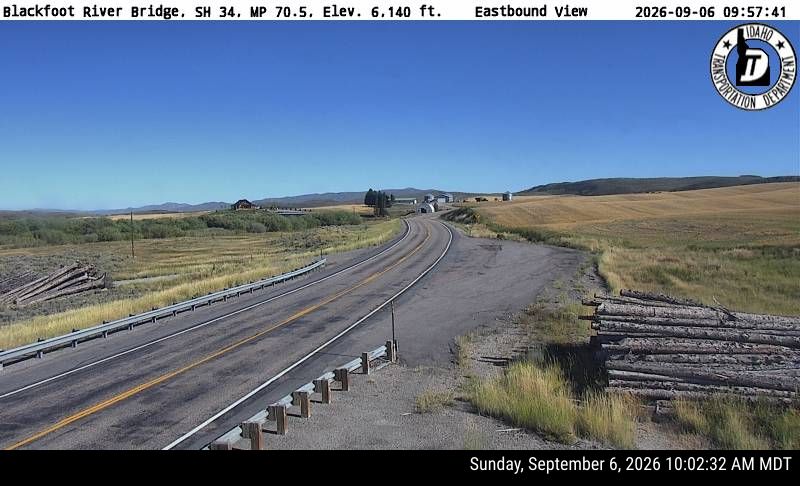 SH-34 Blackfoot River Bridge live camera view
