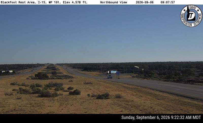 I-15 Blackfoot Rest Area live camera view