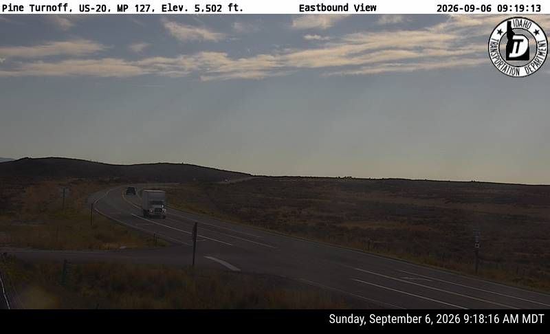 US-20 Pine Turnoff live camera view