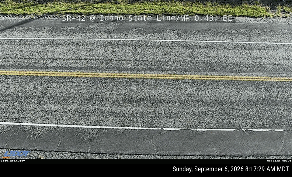Local SR-42: Idaho State Line, UT live camera view