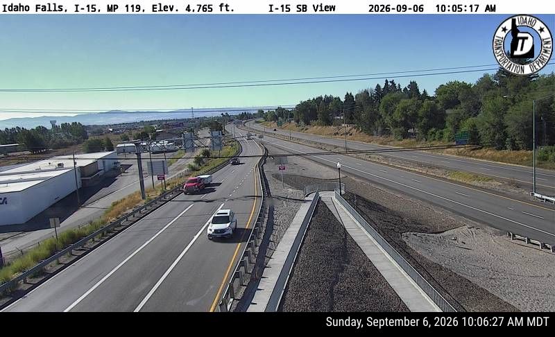 I-15 Idaho Falls live camera view