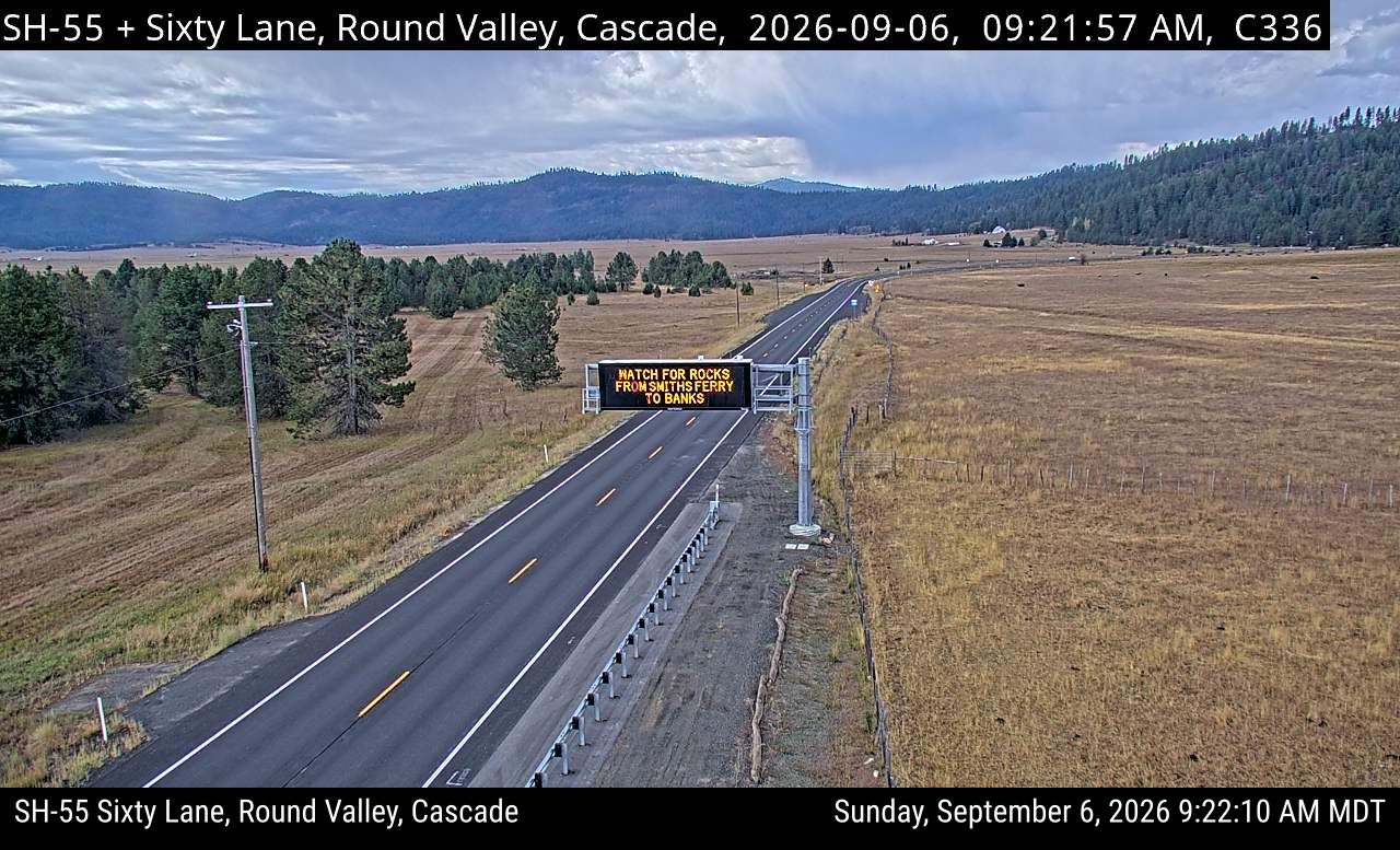 SH-55 at Round Valley, Cascade live camera view